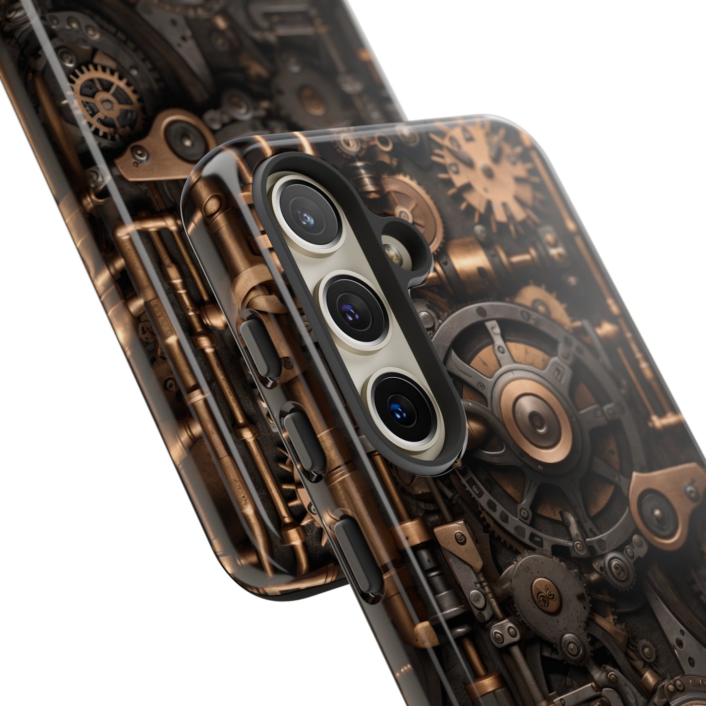 Steampunk Machine Phone Case – Victorian Gears Design for iPhone, Samsung Galaxy, and Google Pixel Devices