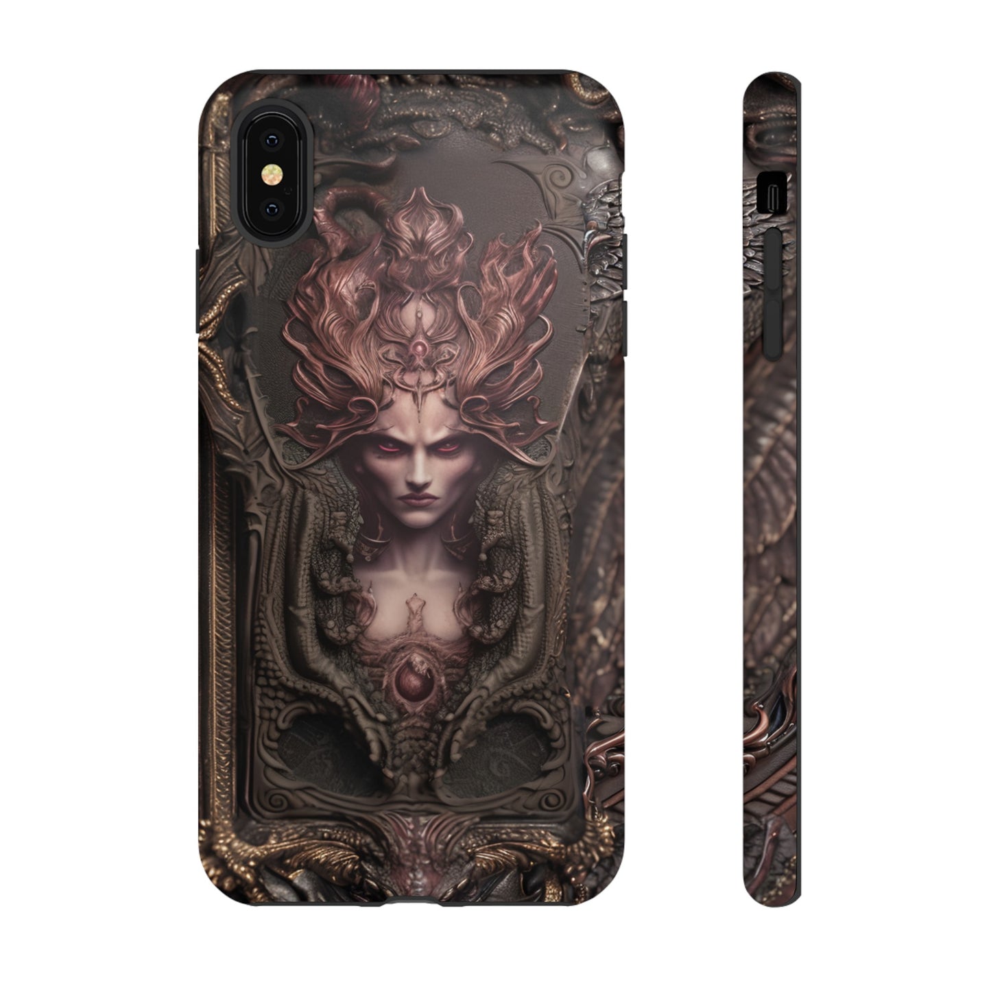 Dark Lilith Phone Case – Horned Hell Horror Design for iPhone, Samsung Galaxy, and Google Pixel Devices