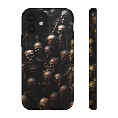 Skeletal Grave Phone Case – Halloween Horror Skeleton Design for iPhone, Samsung Galaxy, and Google Pixel Devices