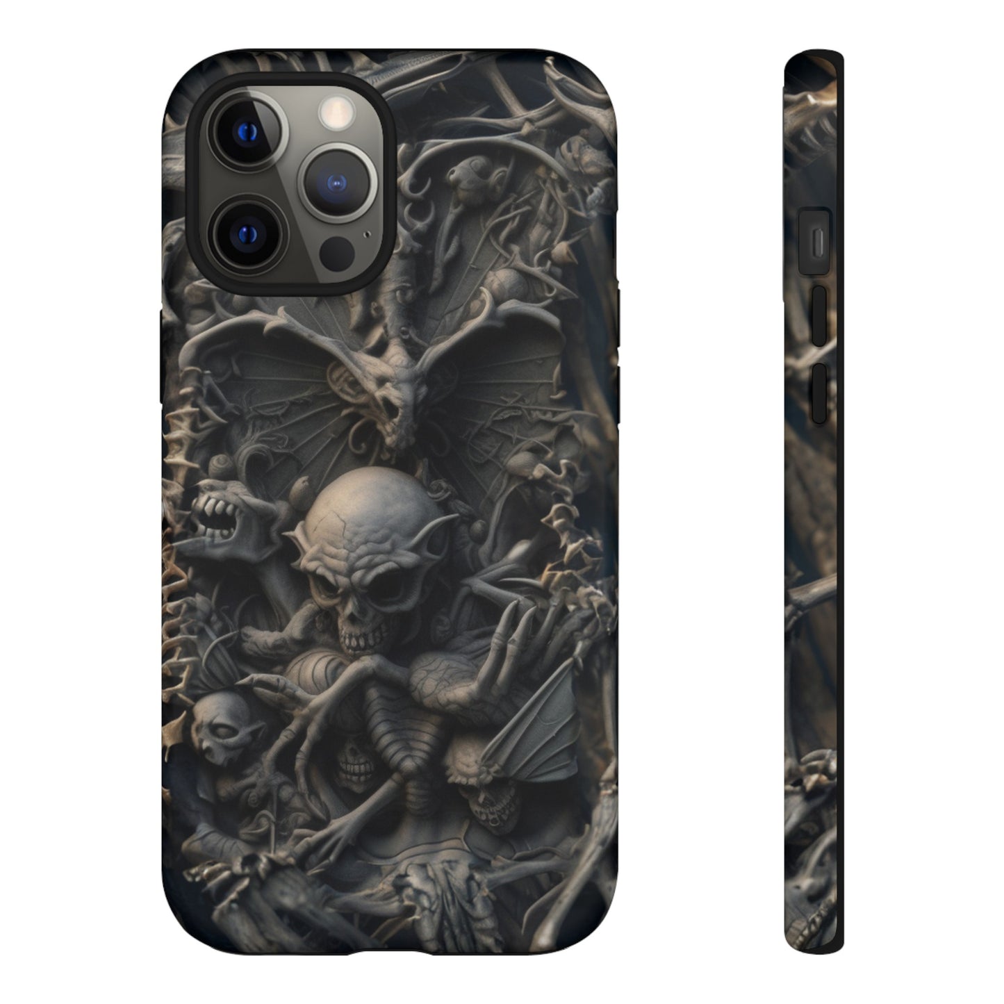 Those Who Dwell Below #1 Phone Case – Intricate Gothic Skeleton Design for iPhone, Samsung Galaxy, Google Pixel Devices