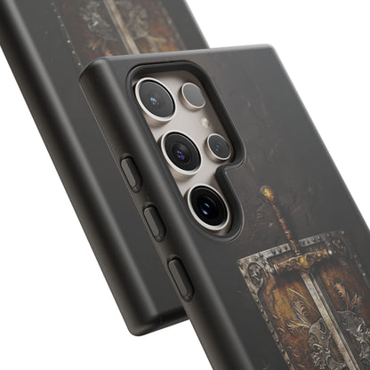 Medieval Sword and Shield Phone Case - For iPhone, Samsung Galaxy, and Google Pixel Devices