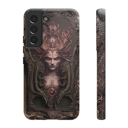 Dark Lilith Phone Case – Horned Hell Horror Design for iPhone, Samsung Galaxy, and Google Pixel Devices