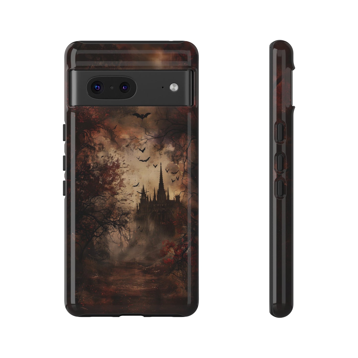 Gothic Castle Phone Case - Spooky Halloween Design for iPhone, Samsung Galaxy, Google Pixel Devices