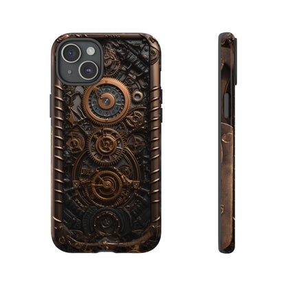 Gearworks 2 Phone Case – Steampunk Victorian Design with Gears and Clockwork for iPhone, Samsung Galaxy, and Google Pixel Devices