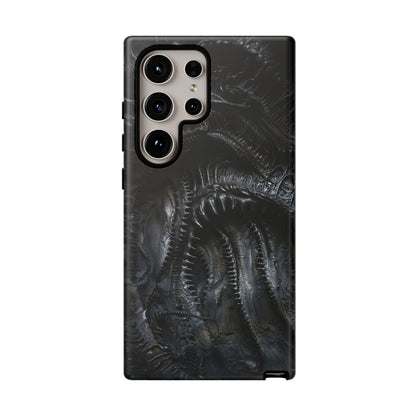 Surreal Biomechanical Phone Case - Gothic Sci-Fi Art for iPhone, Samsung Galaxy, and Google Pixel Devices