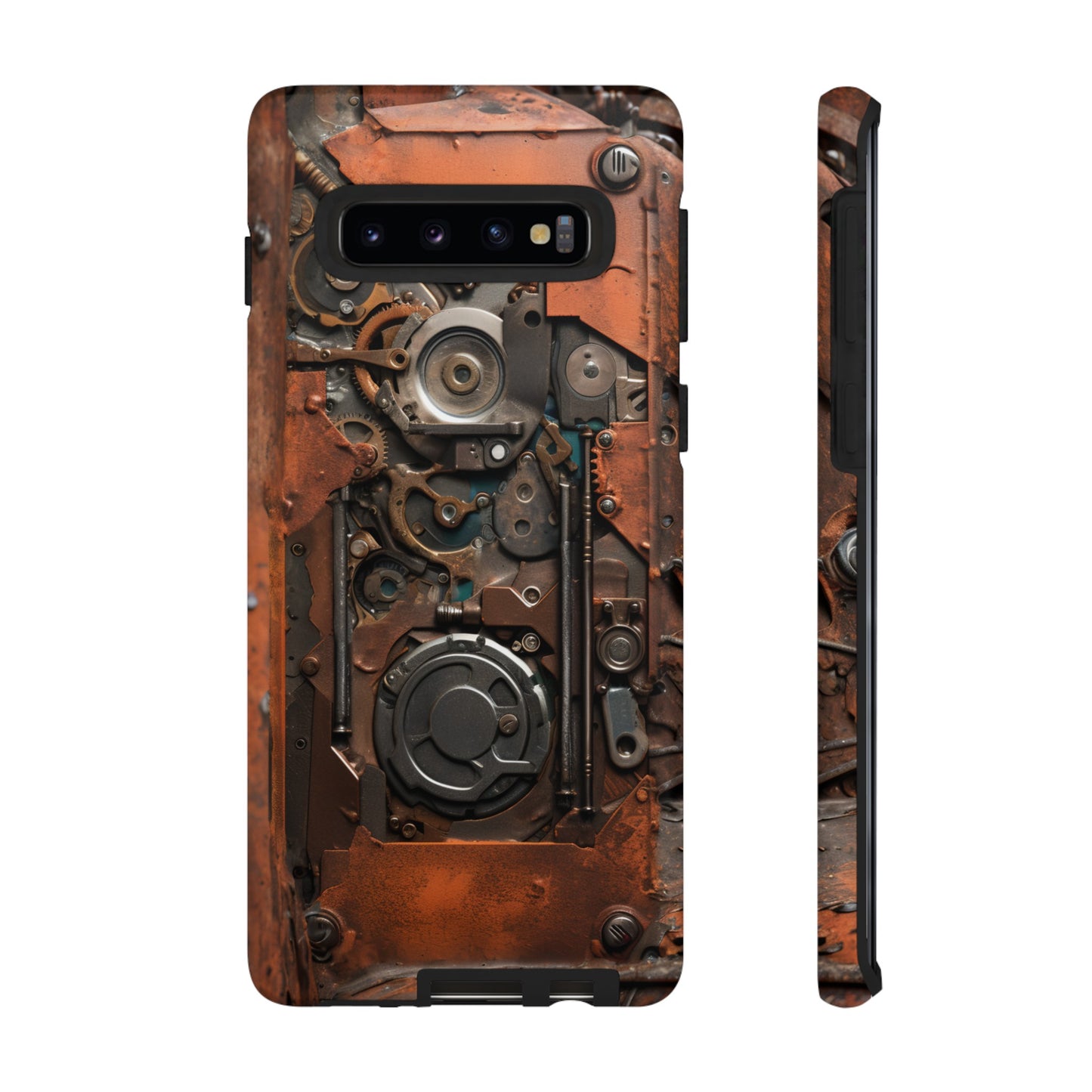 Rusted Mechanisms Phone Case – Steampunk Metal Gear Design for iPhone, Samsung Galaxy, and Google Pixel Devices