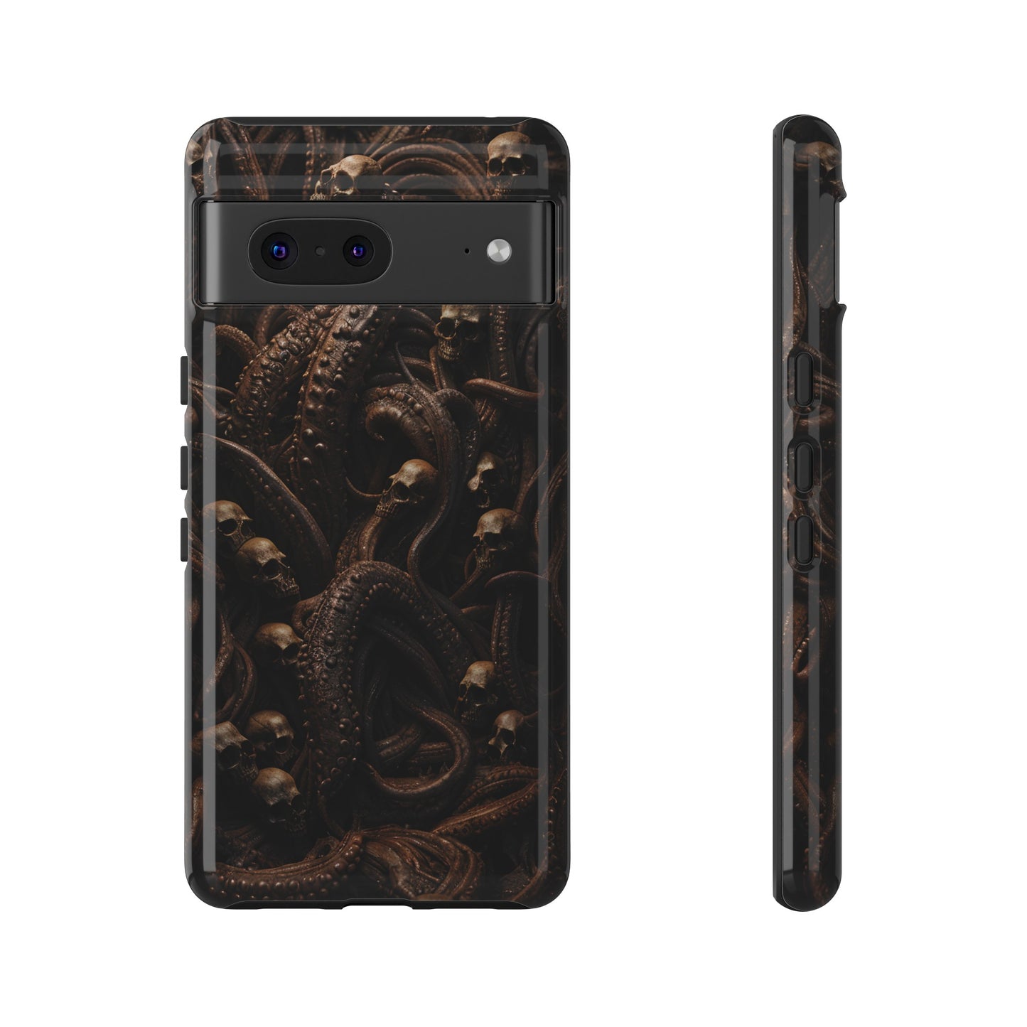 Skulls and Tentacles Phone Case – Lovecraftian Horror Design for iPhone, Samsung Galaxy, and Google Pixel Devices