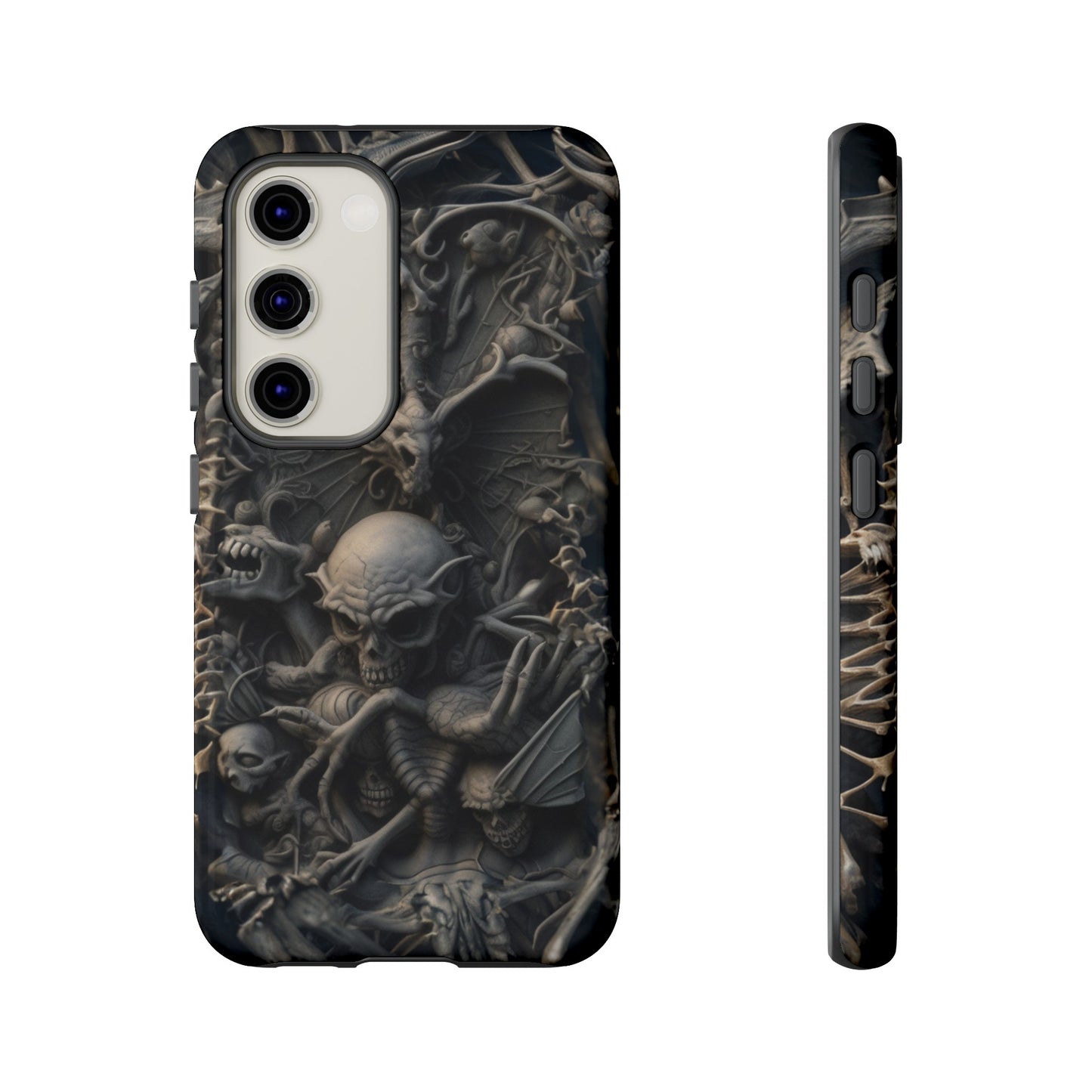 Those Who Dwell Below #1 Phone Case – Intricate Gothic Skeleton Design for iPhone, Samsung Galaxy, Google Pixel Devices