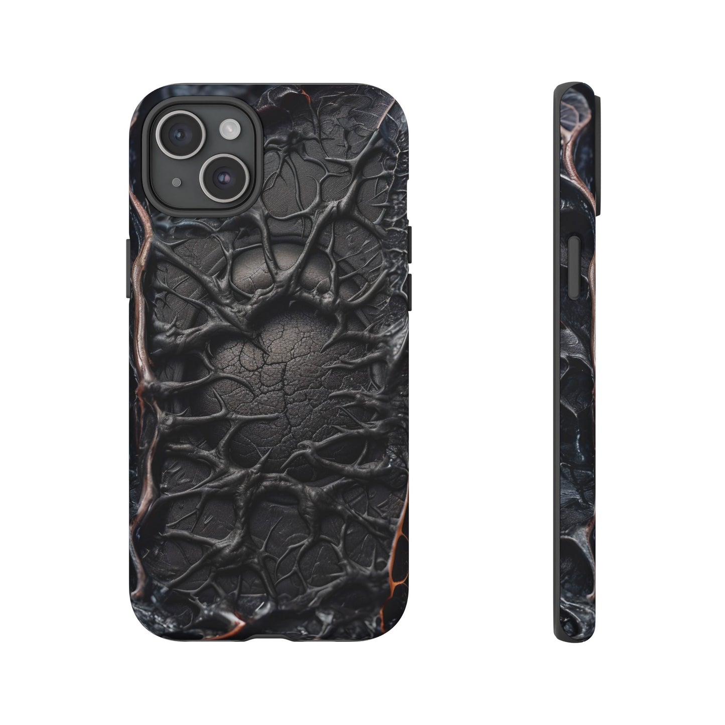 Black Veins Tough Phone Case – Lovecraftian Horror Design for iPhone, Samsung Galaxy, and Google Pixel Devices