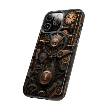 Steampunk Machine Phone Case – Victorian Gears Design for iPhone, Samsung Galaxy, and Google Pixel Devices