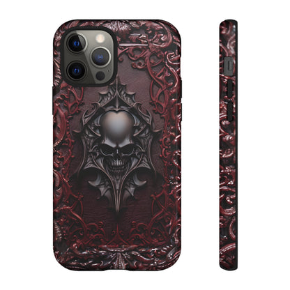 Vampiric Tough Phone Case – Gothic Skull Vampire Design for iPhone, Samsung Galaxy, and Google Pixel Devices