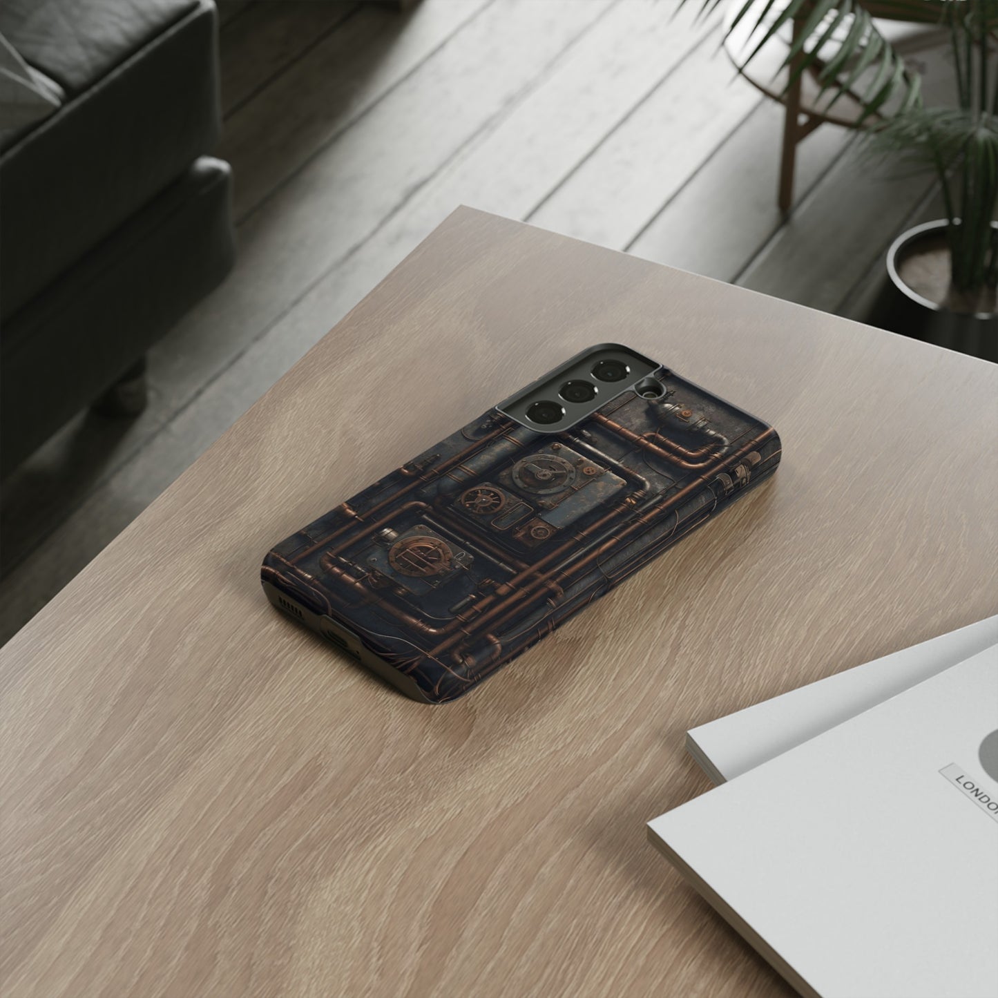 Diesel Punk Phone Case – Industrial Retro-Futuristic Design for iPhone, Samsung Galaxy, and Google Pixel Devices