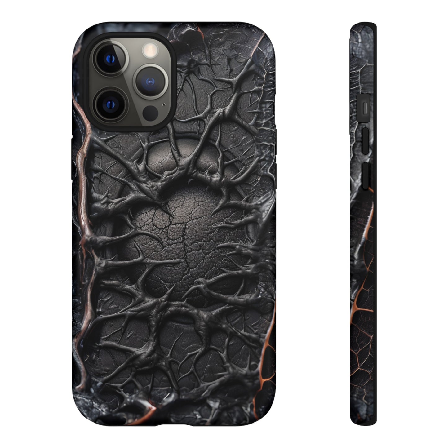 Black Veins Tough Phone Case – Lovecraftian Horror Design for iPhone, Samsung Galaxy, and Google Pixel Devices