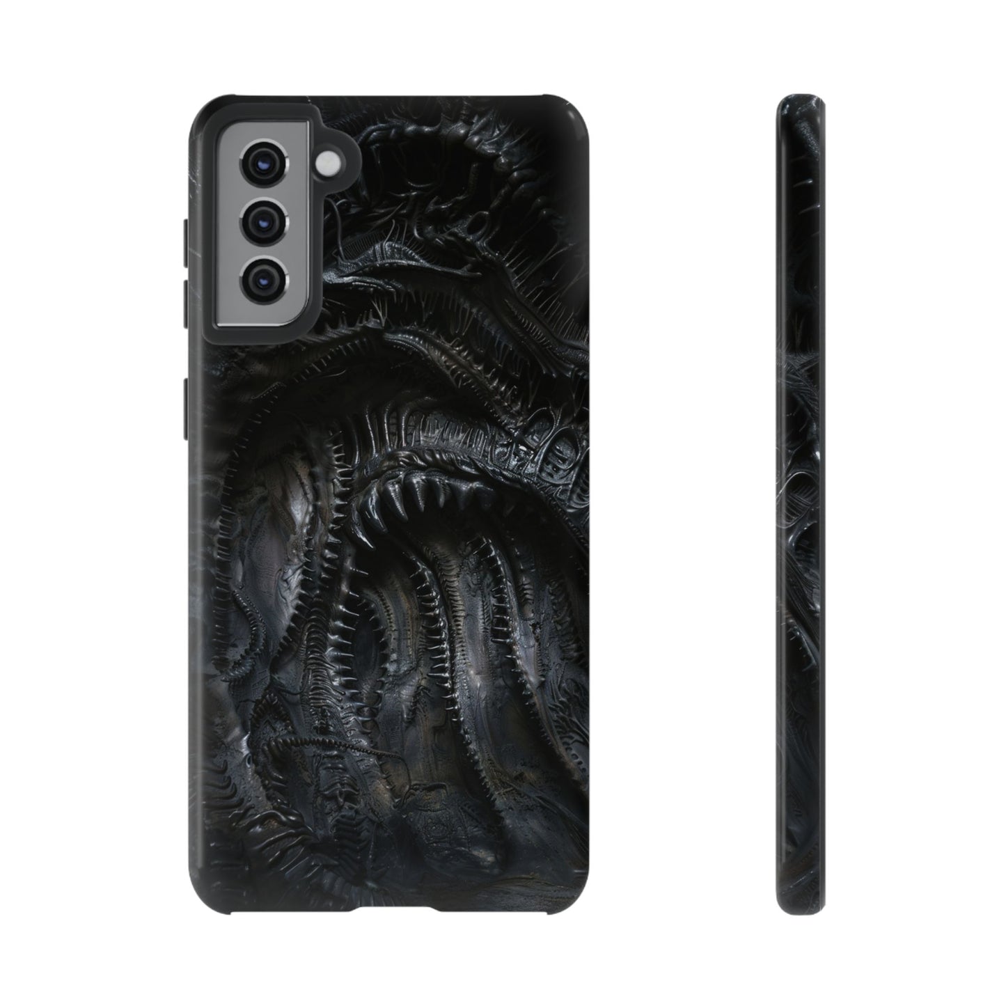 Surreal Biomechanical Phone Case - Gothic Sci-Fi Art for iPhone, Samsung Galaxy, and Google Pixel Devices