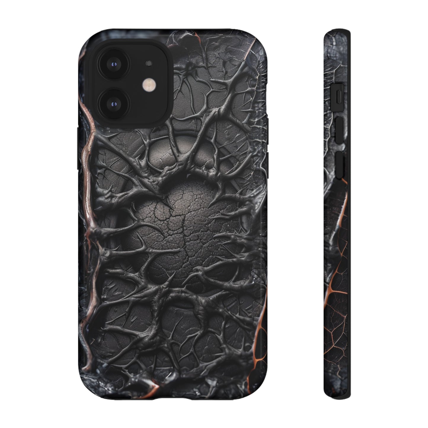 Black Veins Tough Phone Case – Lovecraftian Horror Design for iPhone, Samsung Galaxy, and Google Pixel Devices