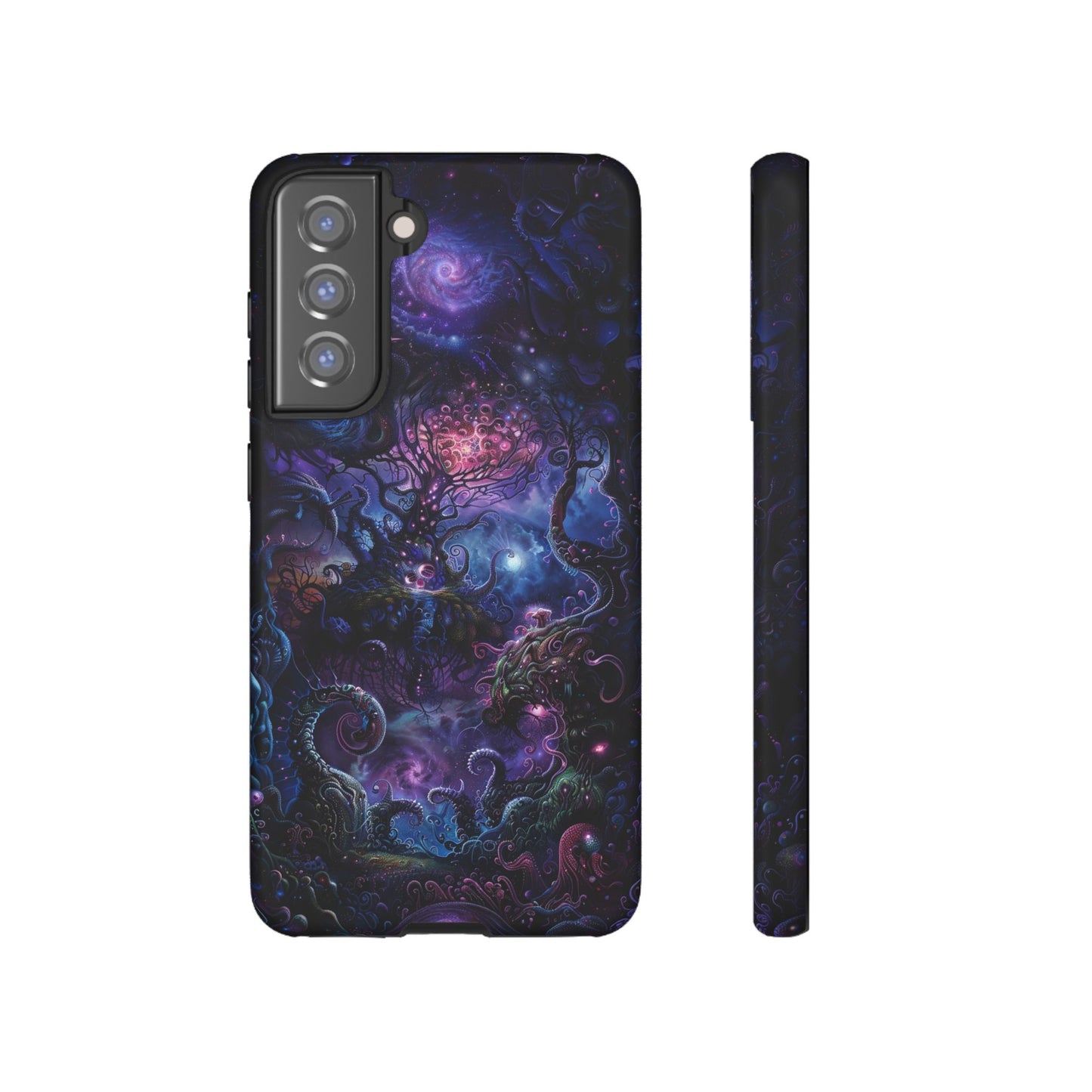 Trippy Psychedelic Alien Landscape Phone Case - Vibrant Abstract Design for iPhone, Samsung Galaxy and Google Pixel Devices