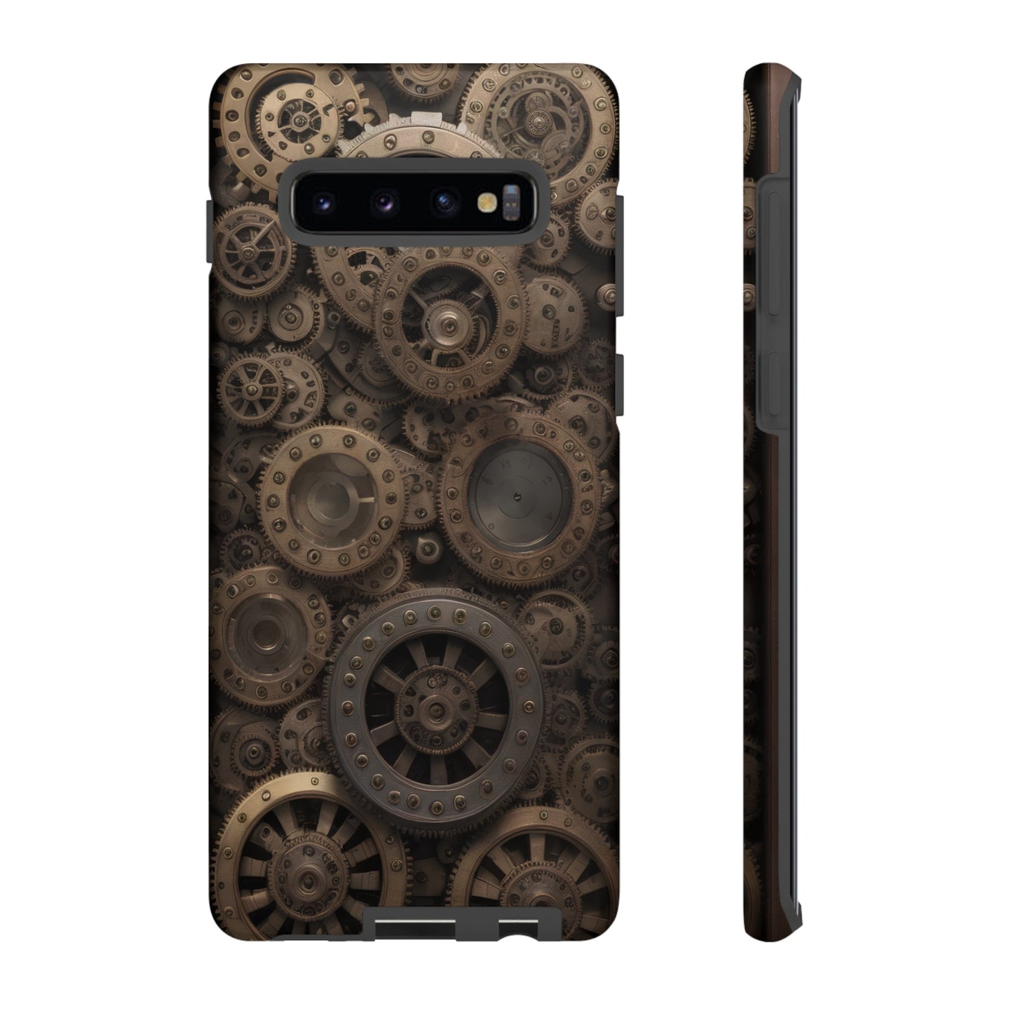 Gearworks 3 Phone Case – Steampunk Victorian Design with Gears and Clockwork for iPhone, Samsung Galaxy, and Google Pixel Devices