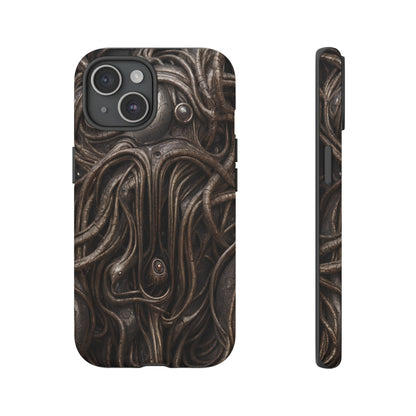 Biomechanical Horror 4 Phone Case – Futuristic Alien Design for iPhone, Samsung Galaxy, and Google Pixel Devices