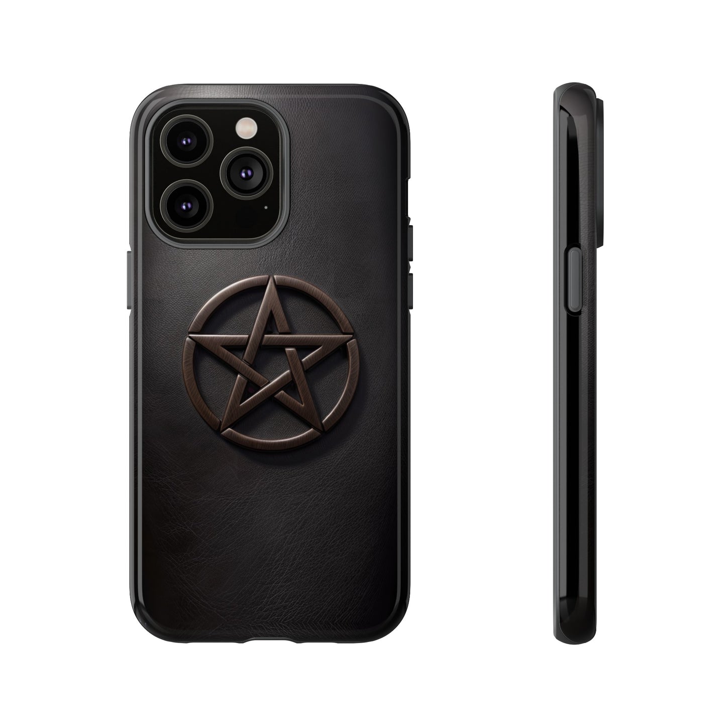 Simple Pentacle Tough Phone Case – Witchcraft Pentagram Design for iPhone, Samsung Galaxy, and Google Pixel Devices