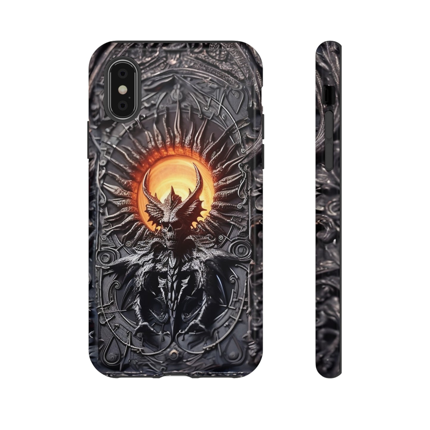 Skeletal Demonic King Phone Case – Ornate Gothic Design for iPhone, Samsung Galaxy, and Google Pixel Devices