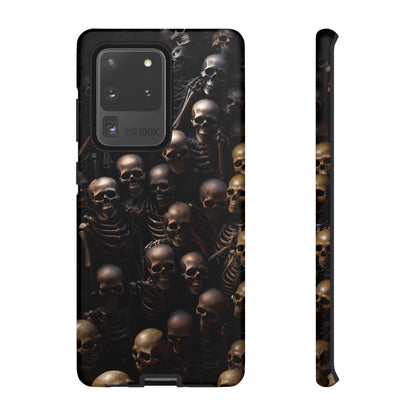 Skeletal Grave Phone Case – Halloween Horror Skeleton Design for iPhone, Samsung Galaxy, and Google Pixel Devices