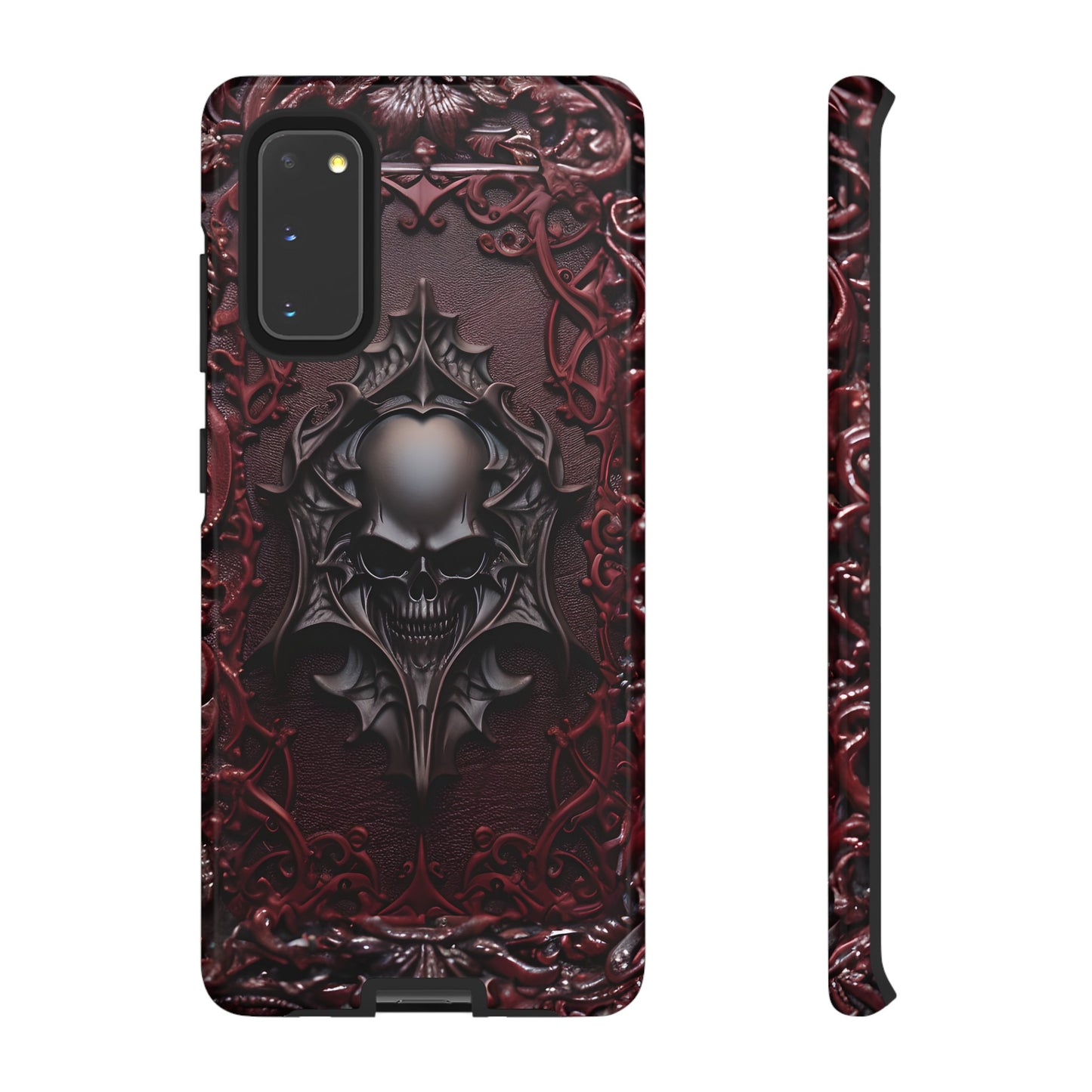 Vampiric Tough Phone Case – Gothic Skull Vampire Design for iPhone, Samsung Galaxy, and Google Pixel Devices