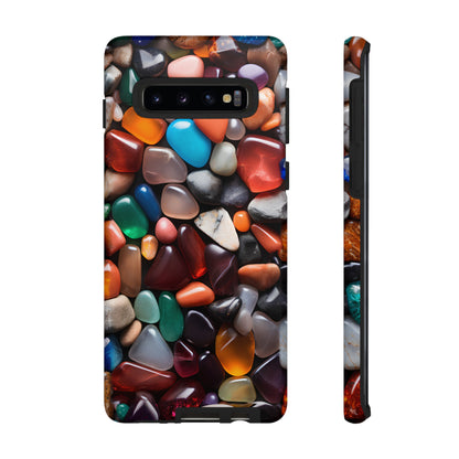 Colorful Stones Phone Case – Vibrant Polished Gemstone Design for iPhone, Samsung Galaxy, and Google Pixel Devices