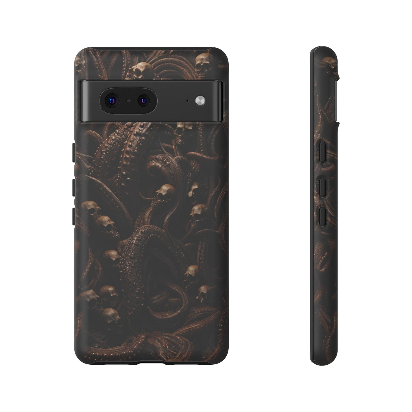 Skulls and Tentacles Phone Case – Lovecraftian Horror Design for iPhone, Samsung Galaxy, and Google Pixel Devices