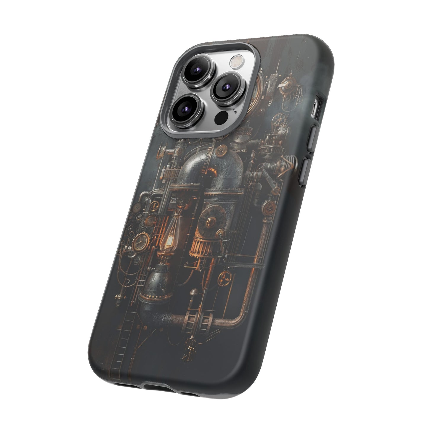 Steampunk Machine #2 Phone Case - Intricate Industrial Design for iPhone, Samsung Galaxy, Google Pixel Devices, Victorian Design Gears