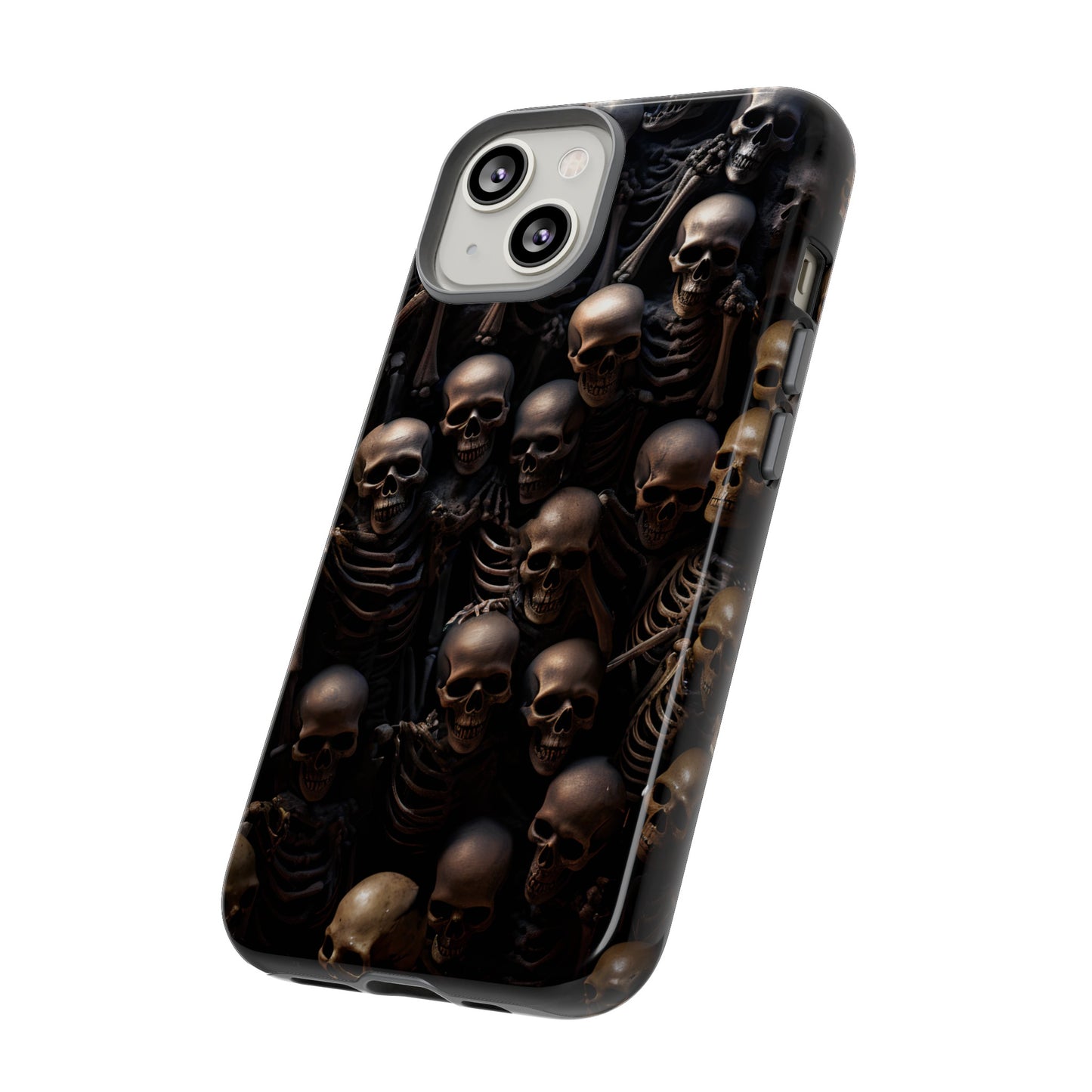 Skeletal Grave Phone Case – Halloween Horror Skeleton Design for iPhone, Samsung Galaxy, and Google Pixel Devices