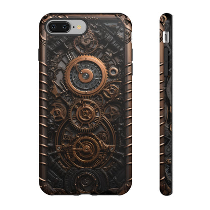 Gearworks 2 Phone Case – Steampunk Victorian Design with Gears and Clockwork for iPhone, Samsung Galaxy, and Google Pixel Devices