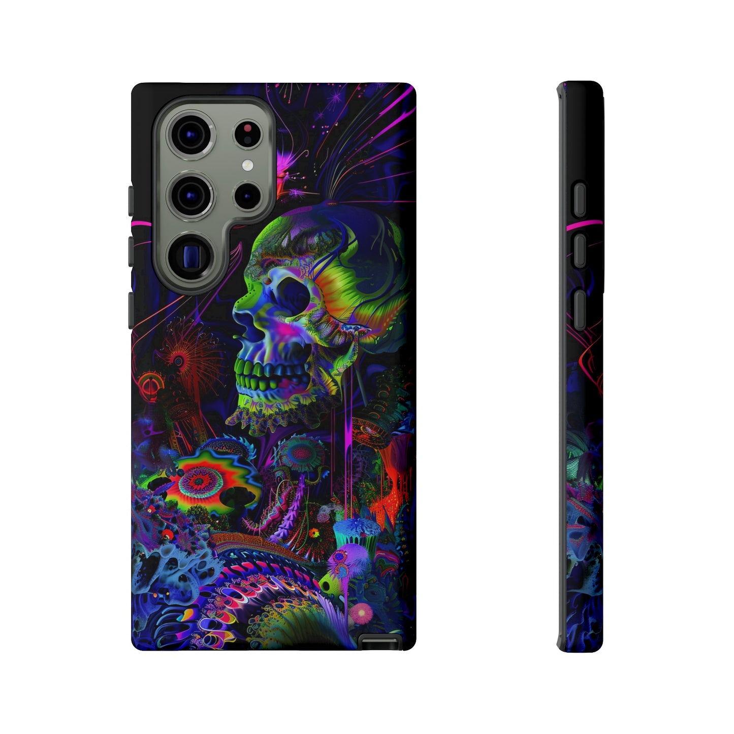 Psychedelic Skull Phone Case – Vibrant Pastel Design for iPhone, Samsung Galaxy, and Google Pixel Devices