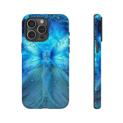 Blue Cosmic Fairy Phone Case – Enchanting Fae Design for iPhone, Samsung Galaxy, and Google Pixel Devices