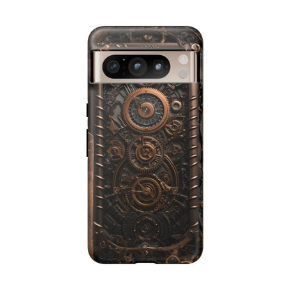 Gearworks 2 Phone Case – Steampunk Victorian Design with Gears and Clockwork for iPhone, Samsung Galaxy, and Google Pixel Devices