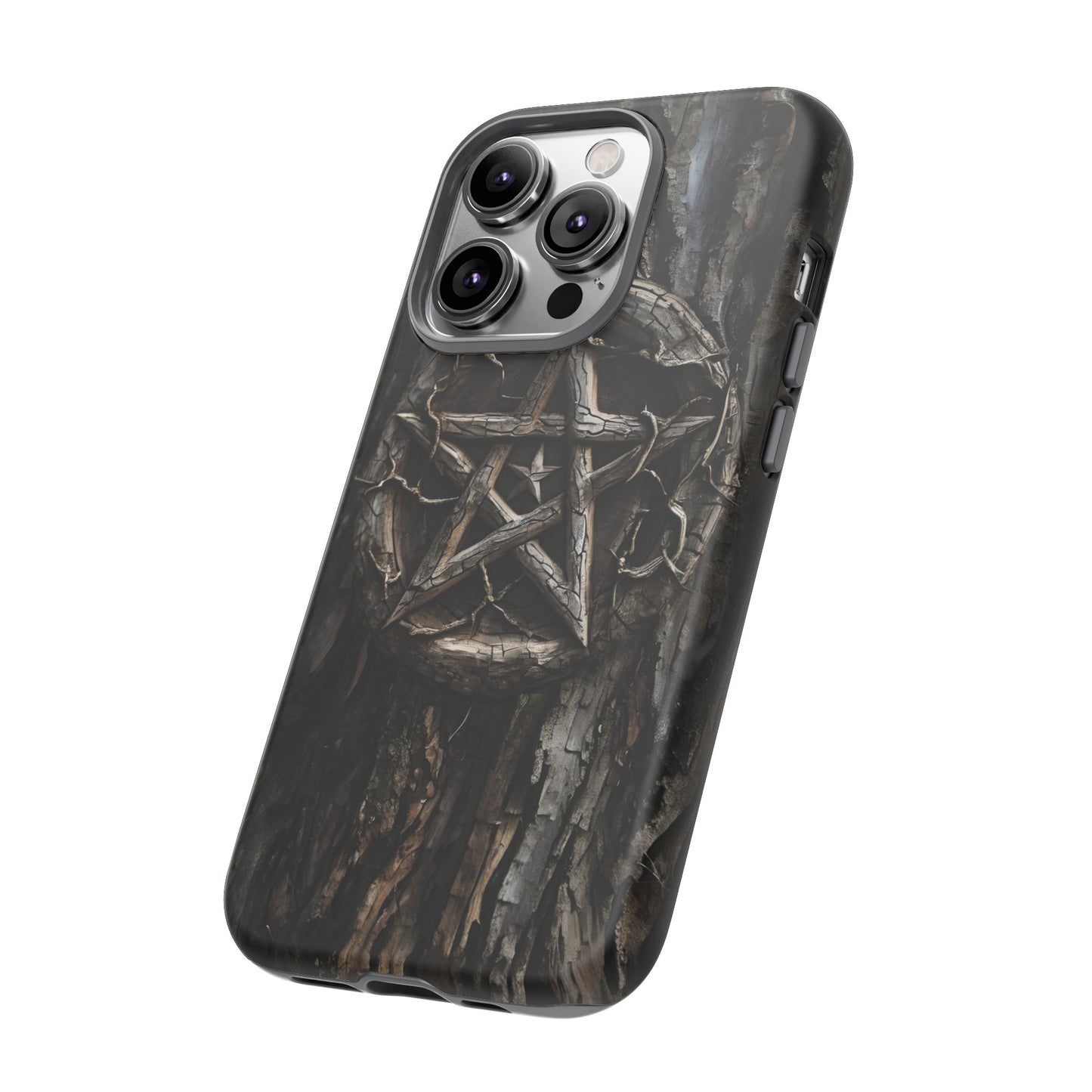 Pentacle Tree Phone Case – Wiccan Nature Magic Design for iPhone, Samsung Galaxy, and Google Pixel Devices