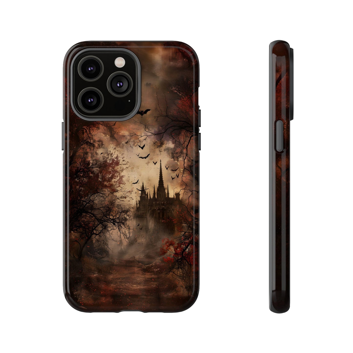 Gothic Castle Phone Case - Spooky Halloween Design for iPhone, Samsung Galaxy, Google Pixel Devices