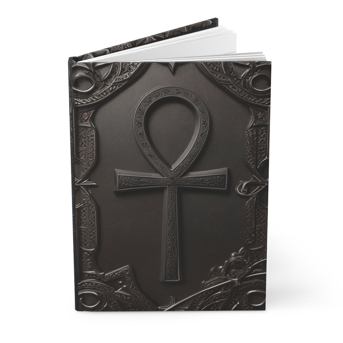 Ankh Hardcover Notebook – Egyptian Key of Life Design Journal for Witchcraft and Occult Magic