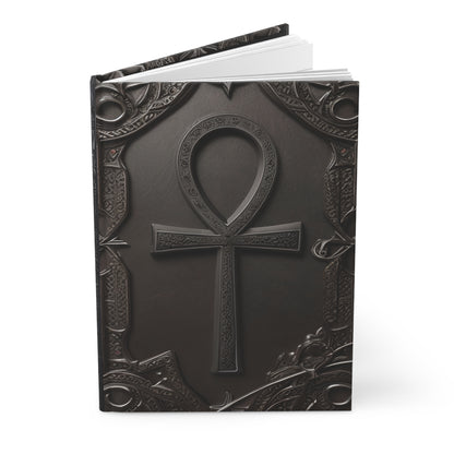 Ankh Hardcover Notebook – Egyptian Key of Life Design Journal for Witchcraft and Occult Magic