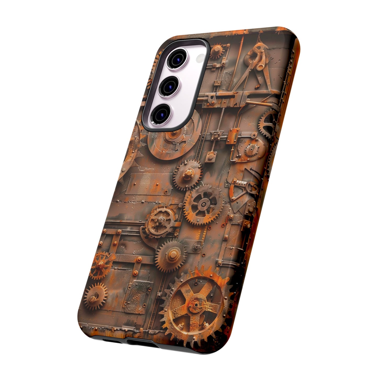 Rusted Steampunk Gearworks Phone Case for iPhone, Samsung Galaxy, and Google Pixel Devices