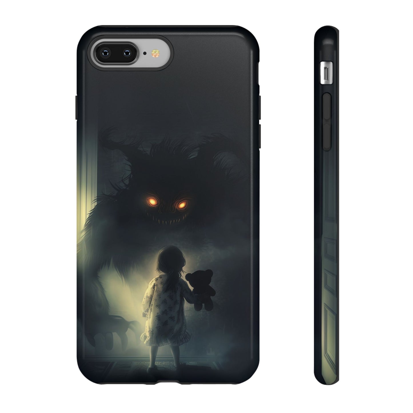 A Child Facing A Terrifying Monster Phone Case - for iPhone, Samsung Galaxy, and Google Pixel Devices