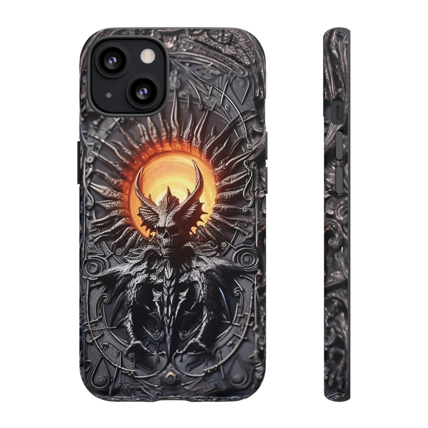 Skeletal Demonic King Phone Case – Ornate Gothic Design for iPhone, Samsung Galaxy, and Google Pixel Devices