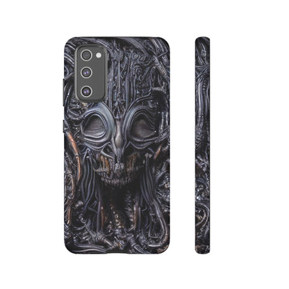 Biomechanical Horror 2 Phone Case – Futuristic Alien Horror Design for iPhone, Samsung Galaxy, and Google Pixel Devices