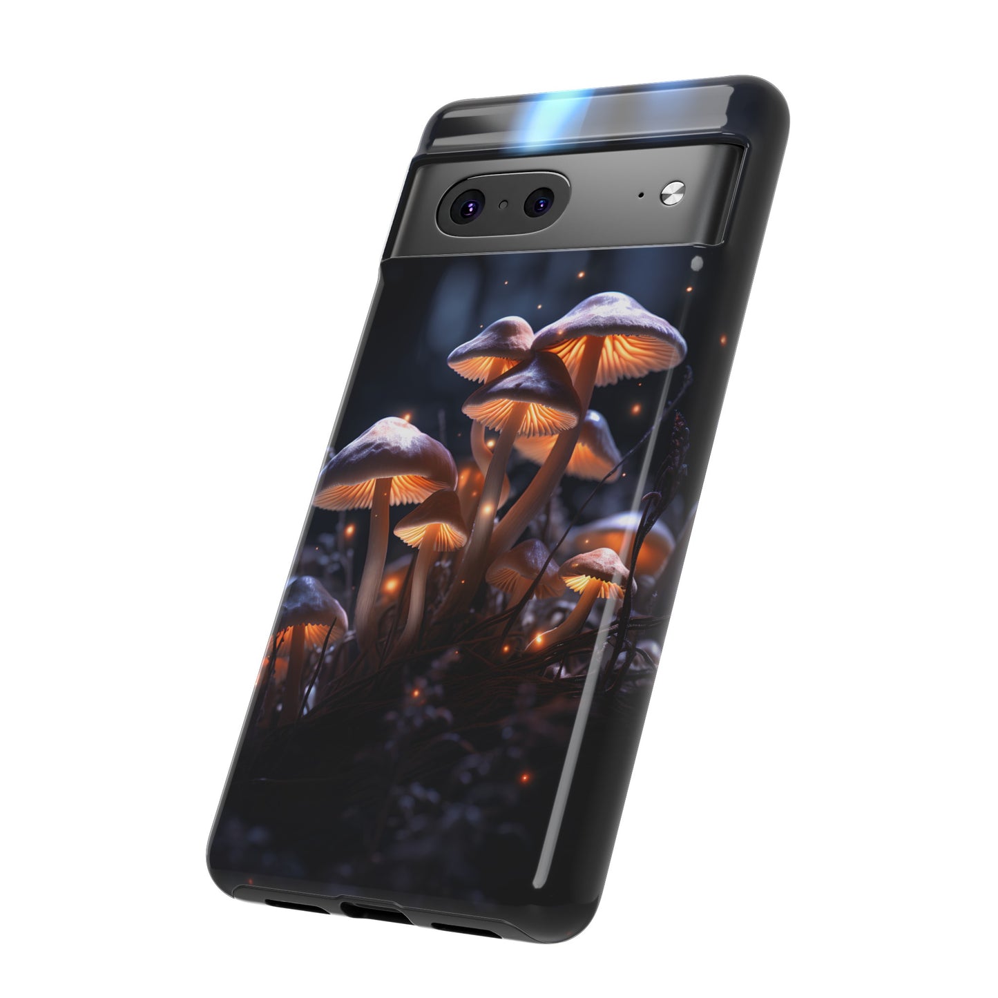 Glowing Mushrooms at Night Phone Case – Enchanting Fantasy Forest Design for iPhone, Samsung Galaxy, and Google Pixel Devices