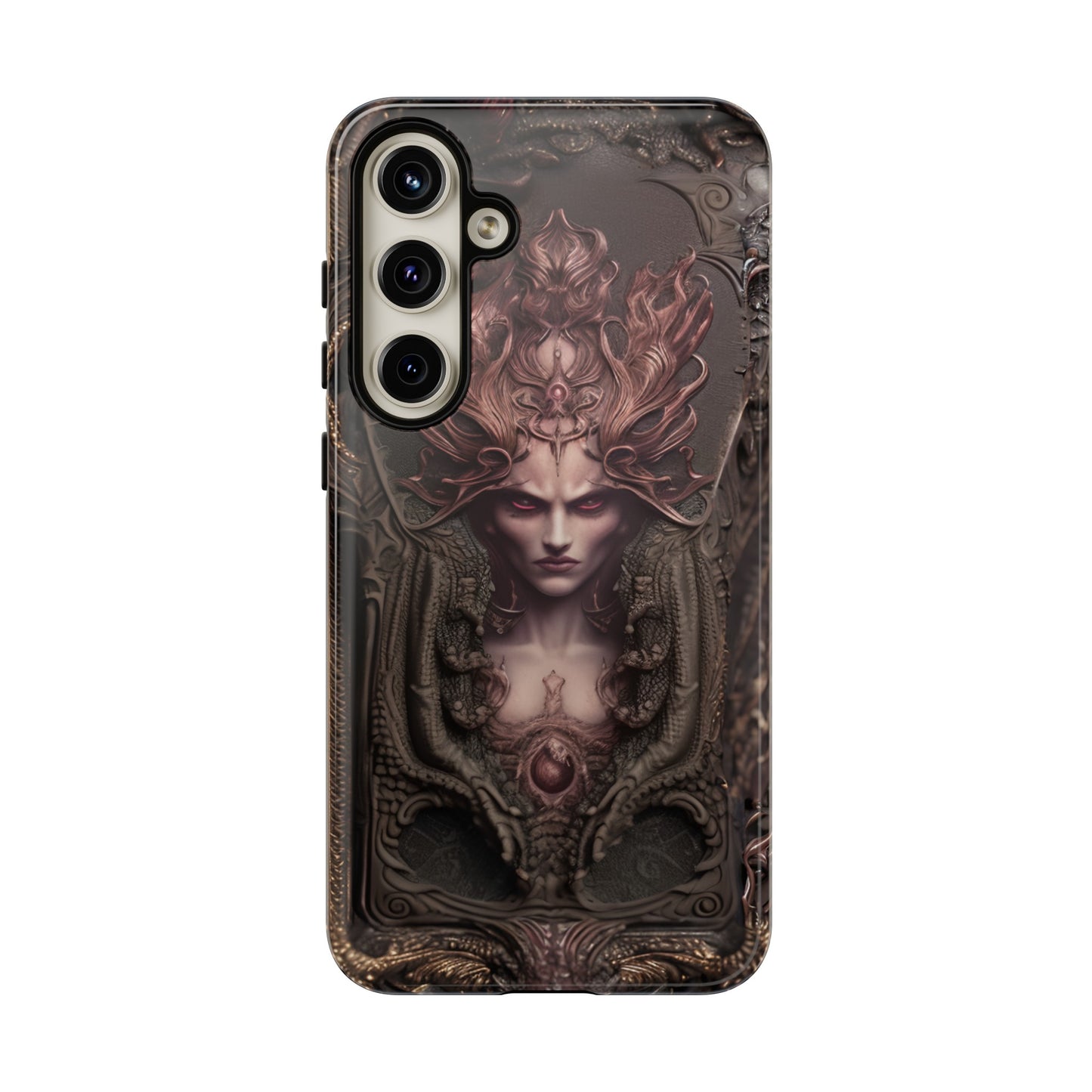 Dark Lilith Phone Case – Horned Hell Horror Design for iPhone, Samsung Galaxy, and Google Pixel Devices