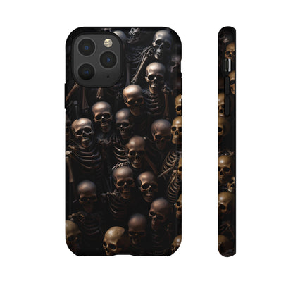 Skeletal Grave Phone Case – Halloween Horror Skeleton Design for iPhone, Samsung Galaxy, and Google Pixel Devices