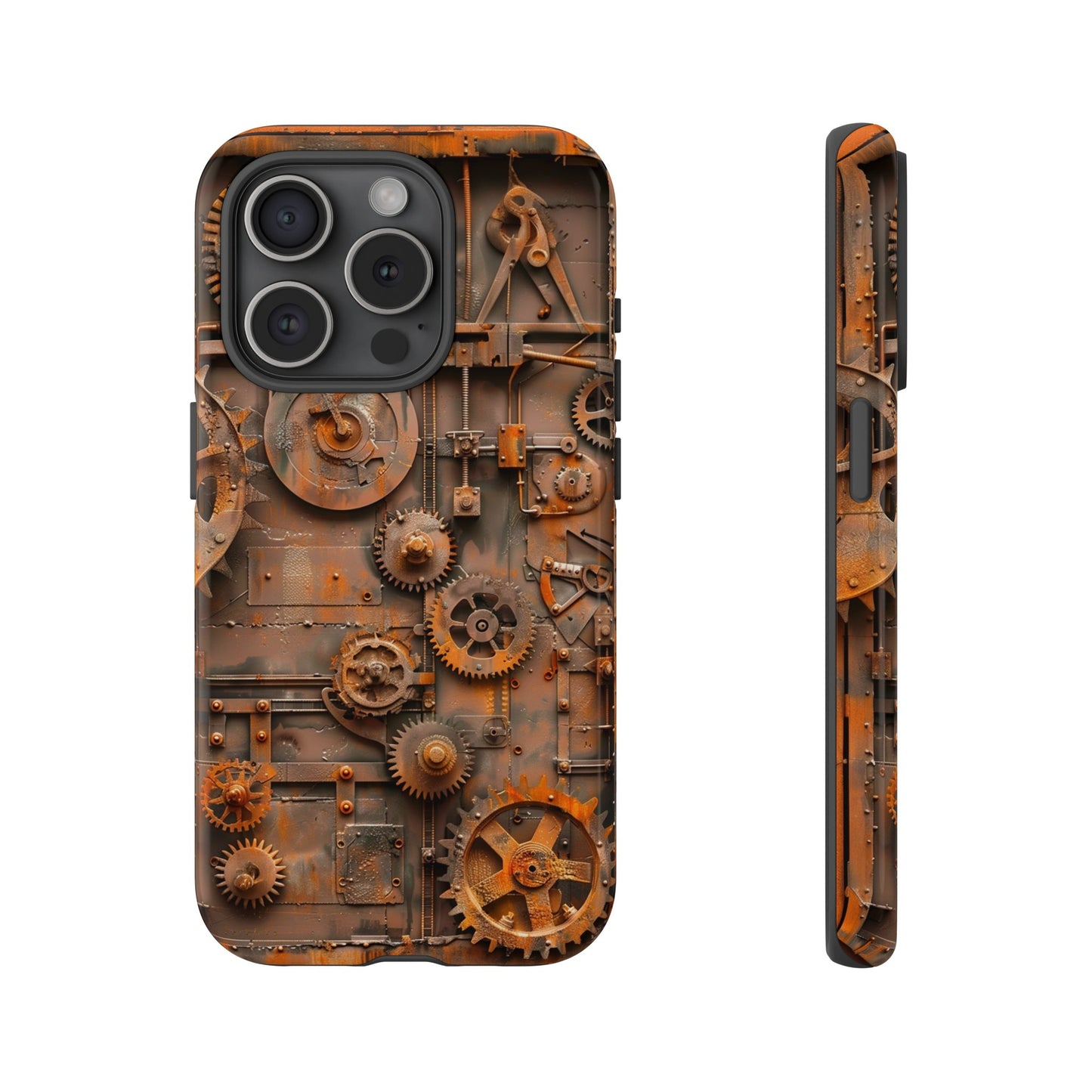 Rusted Steampunk Gearworks Phone Case for iPhone, Samsung Galaxy, and Google Pixel Devices