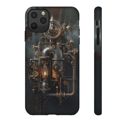 Steampunk Machine #2 Phone Case - Intricate Industrial Design for iPhone, Samsung Galaxy, Google Pixel Devices, Victorian Design Gears