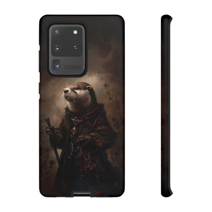 Noble Otter King Phone Case - Vintage Gothic Animal Art Design for iPhone, Samsung Galaxy, and Google Pixel Devices