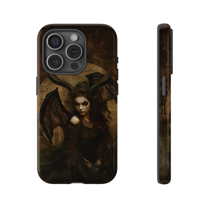 Demon Lilith Gothic Phone Case for iPhone, Samsung Galaxy, Google Pixel - Dark Fantasy Art