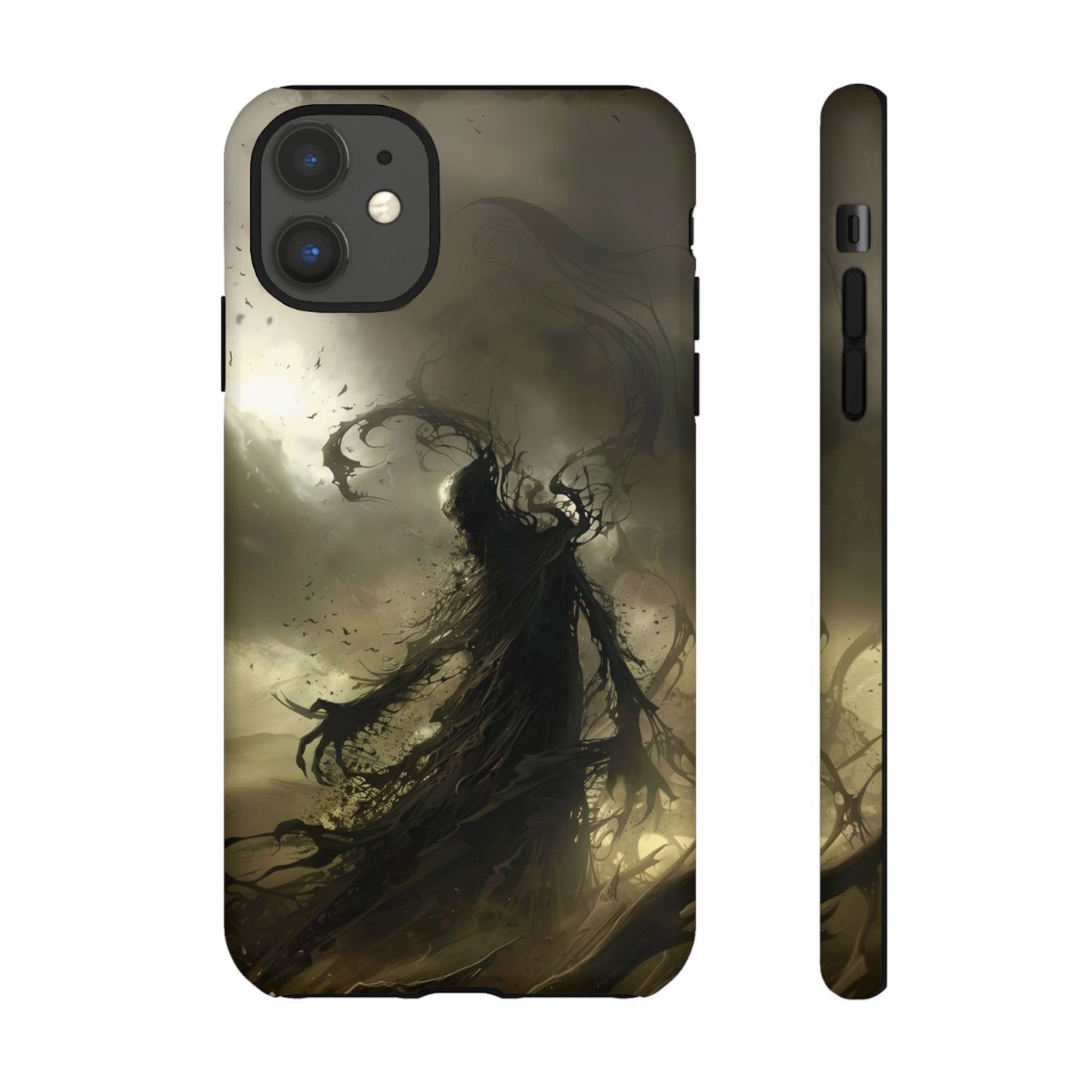 Dark Spirit Phone Case – Grim Reaper Haunting Design for iPhone, Samsung Galaxy, and Google Pixel Devices